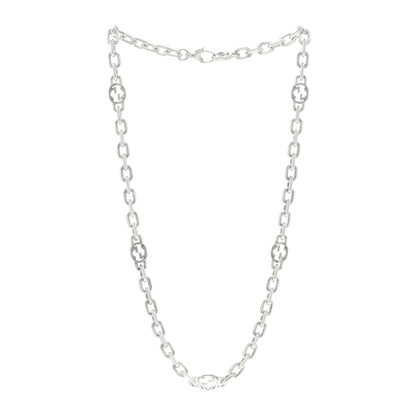 Gucci Sterling Silver Interlocking GG Chain Necklace 3 of 4