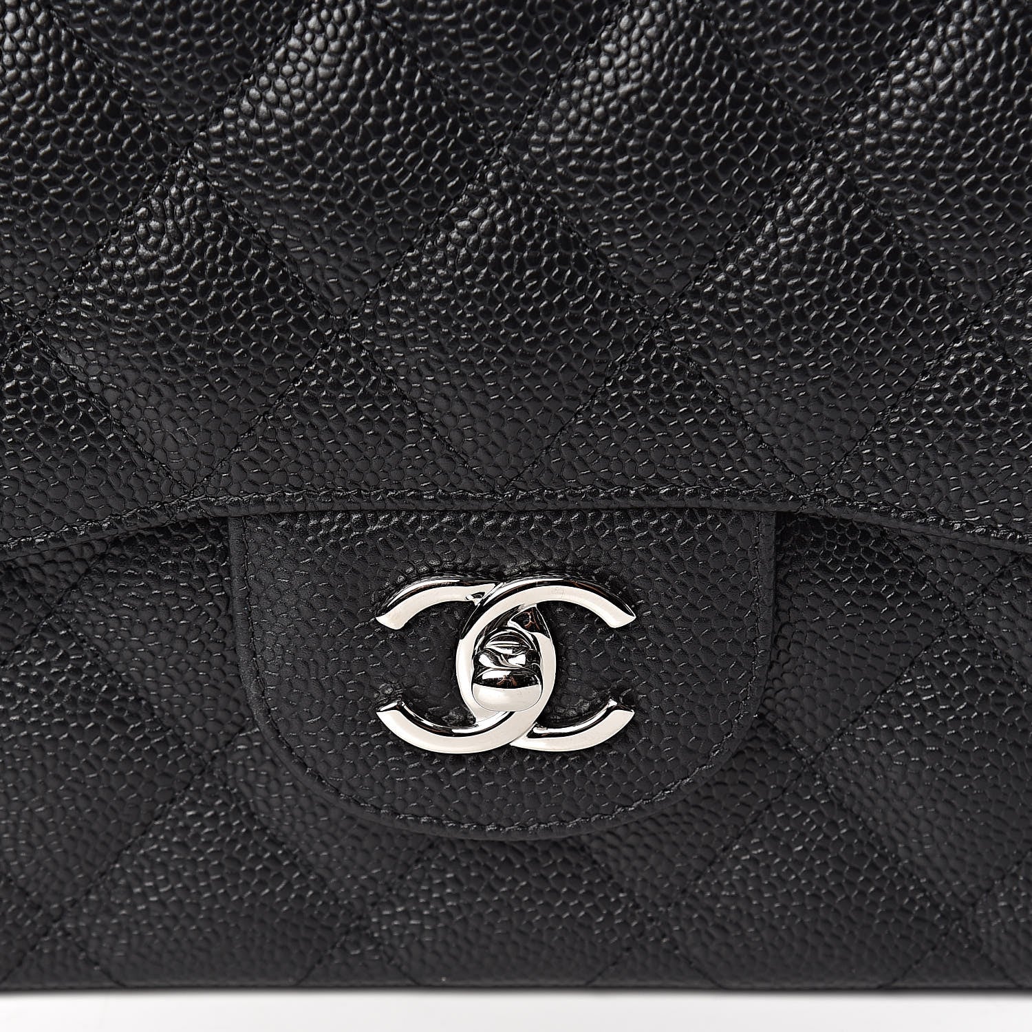Chanel Caviar Quilted Jumbo Double Flap Black 10 of 10