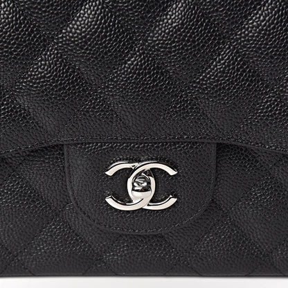 Chanel Caviar Quilted Jumbo Double Flap Black 10 of 10