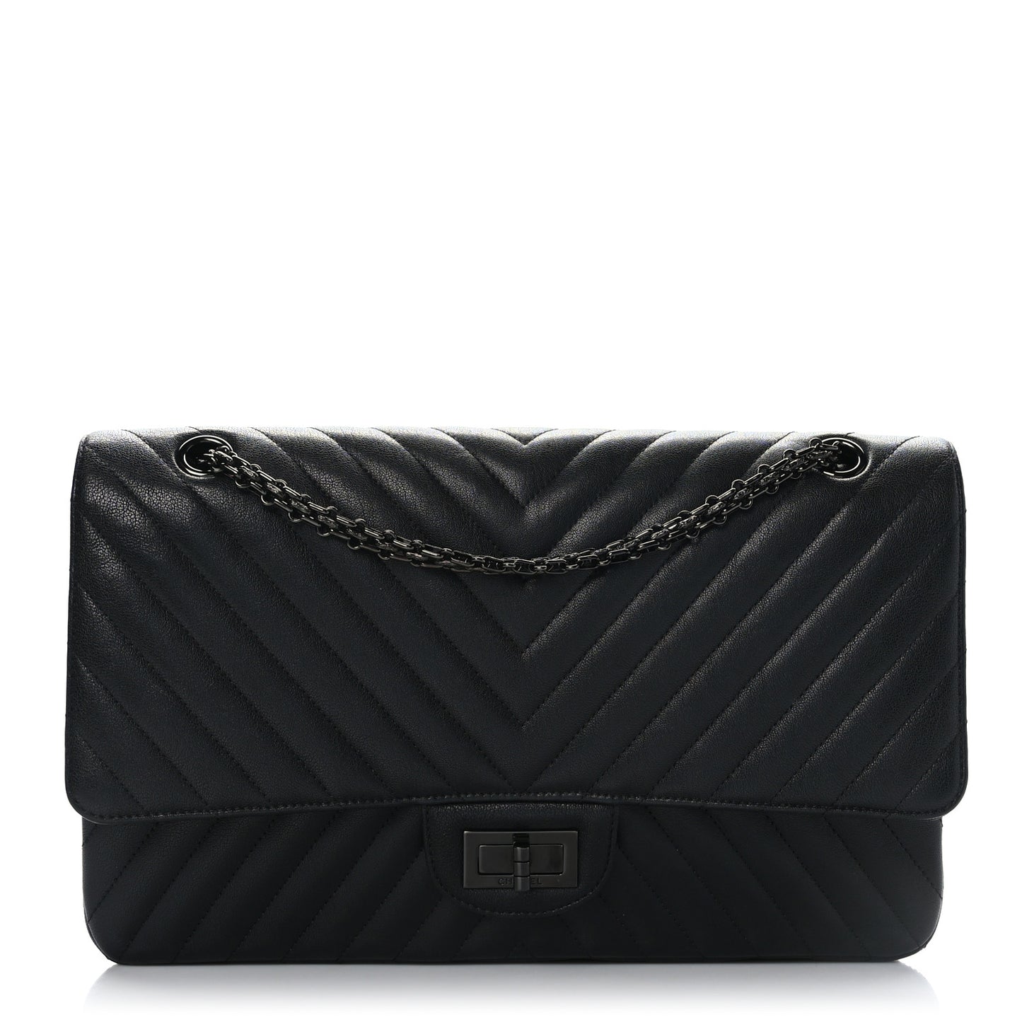 Sheepskin Chevron Quilted 2.55 Reissue 227 Flap So Black