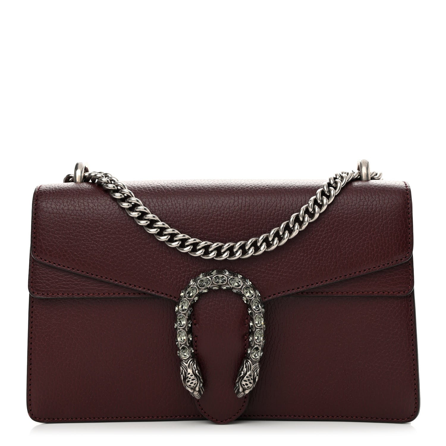Gucci Dollar Calfskin Crystal Small Dionysus Shoulder Bag Vintage Bordeaux 1 of 13