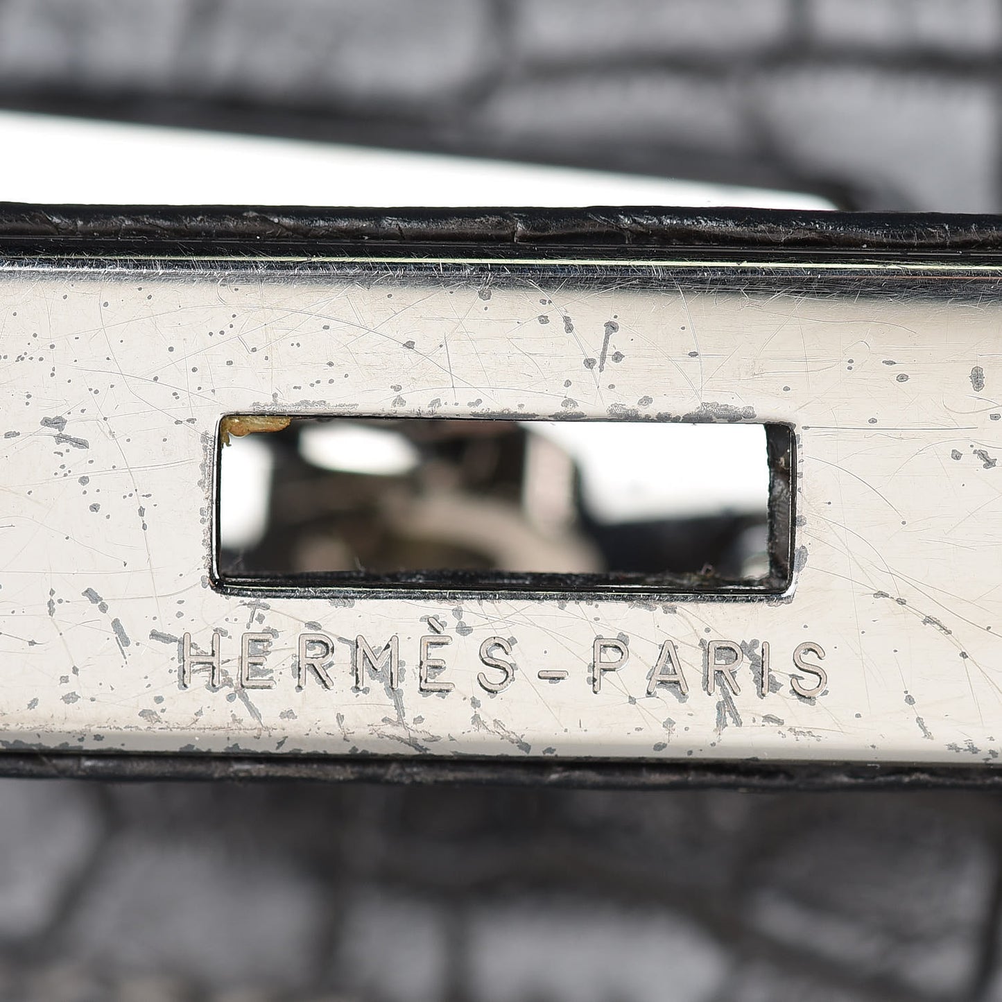 Matte Niloticus Crocodile Birkin 30 Gris Elephant
