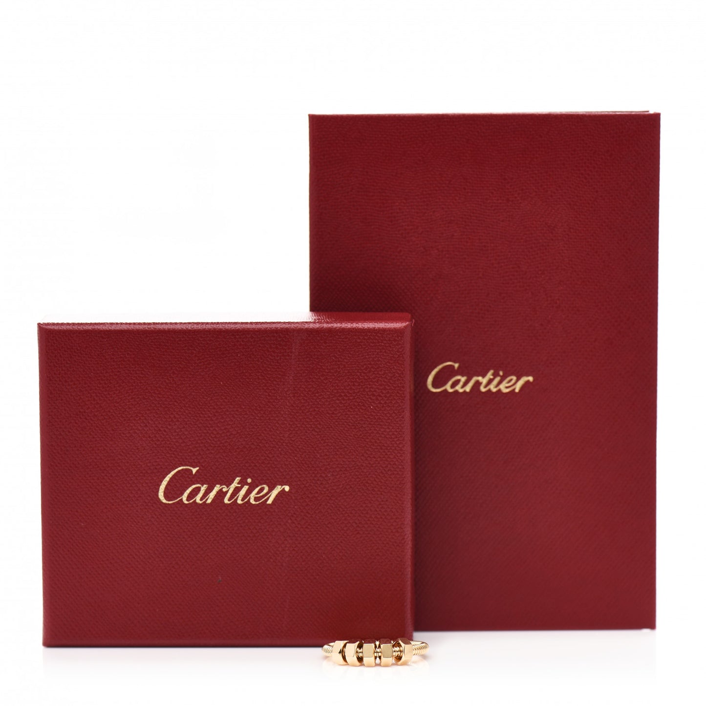 18K Yellow Gold Ecrou De Cartier Ring 59 8.75