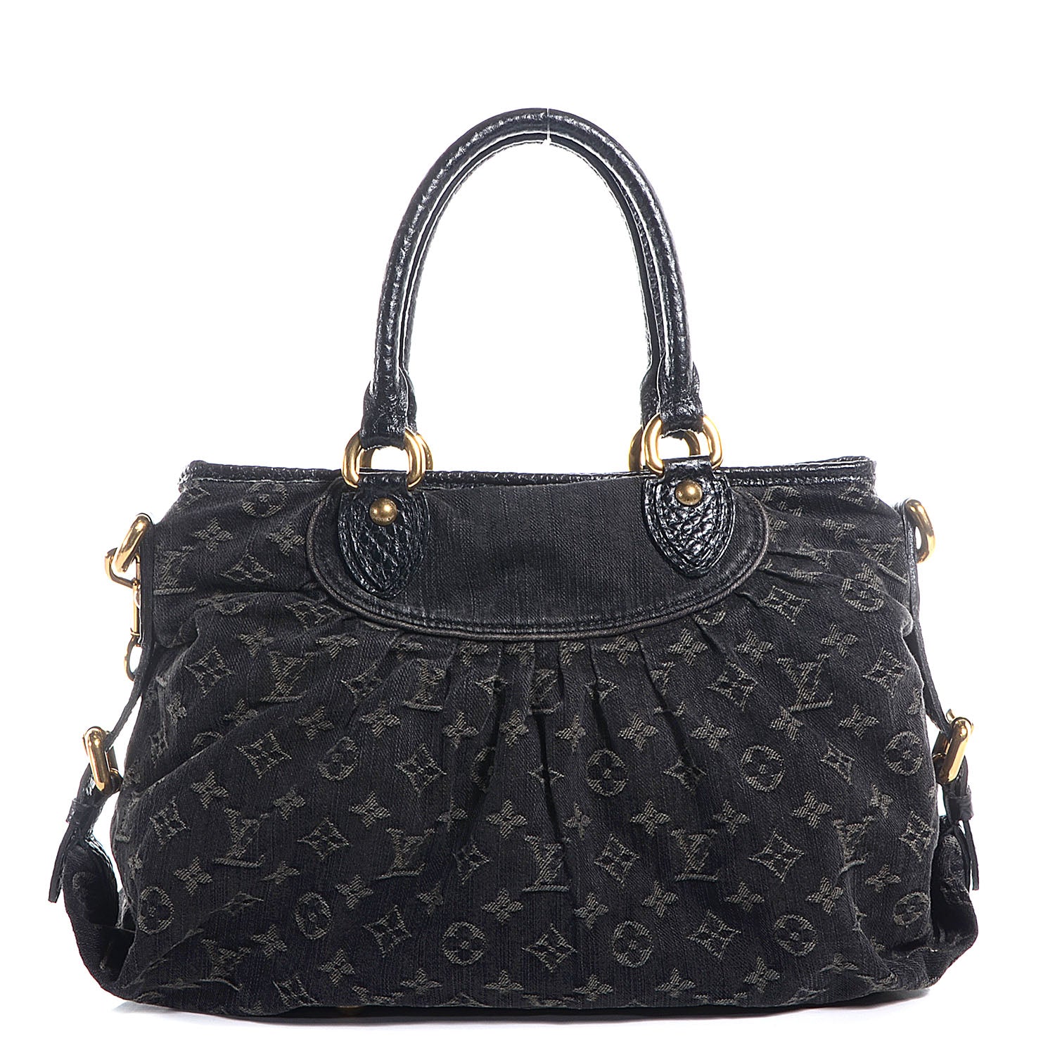 Louis Vuitton Denim Neo Cabby MM Black 1 of 7