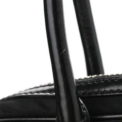 Prada Tessuto Nylon Box Calf Bowling Bag Black 12 of 14