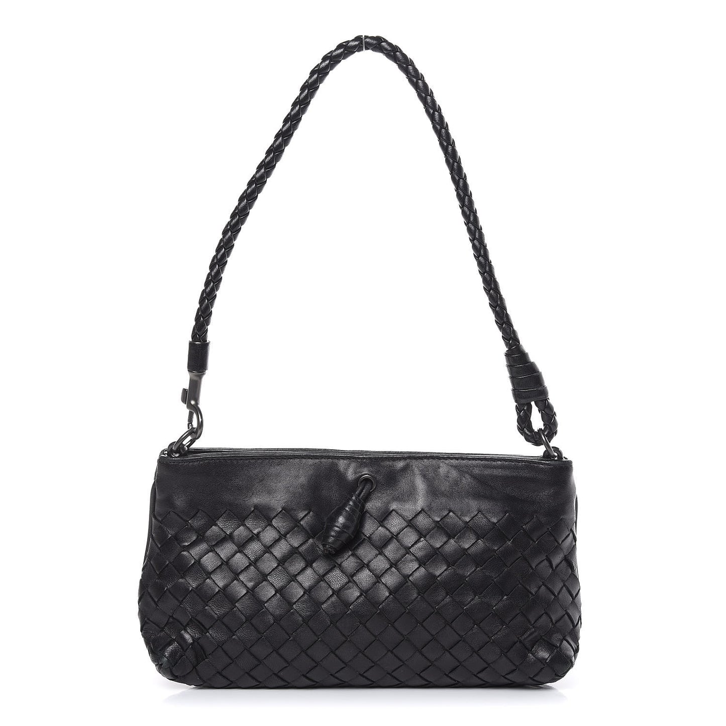 Nappa Intrecciato Mini Shoulder Bag Black