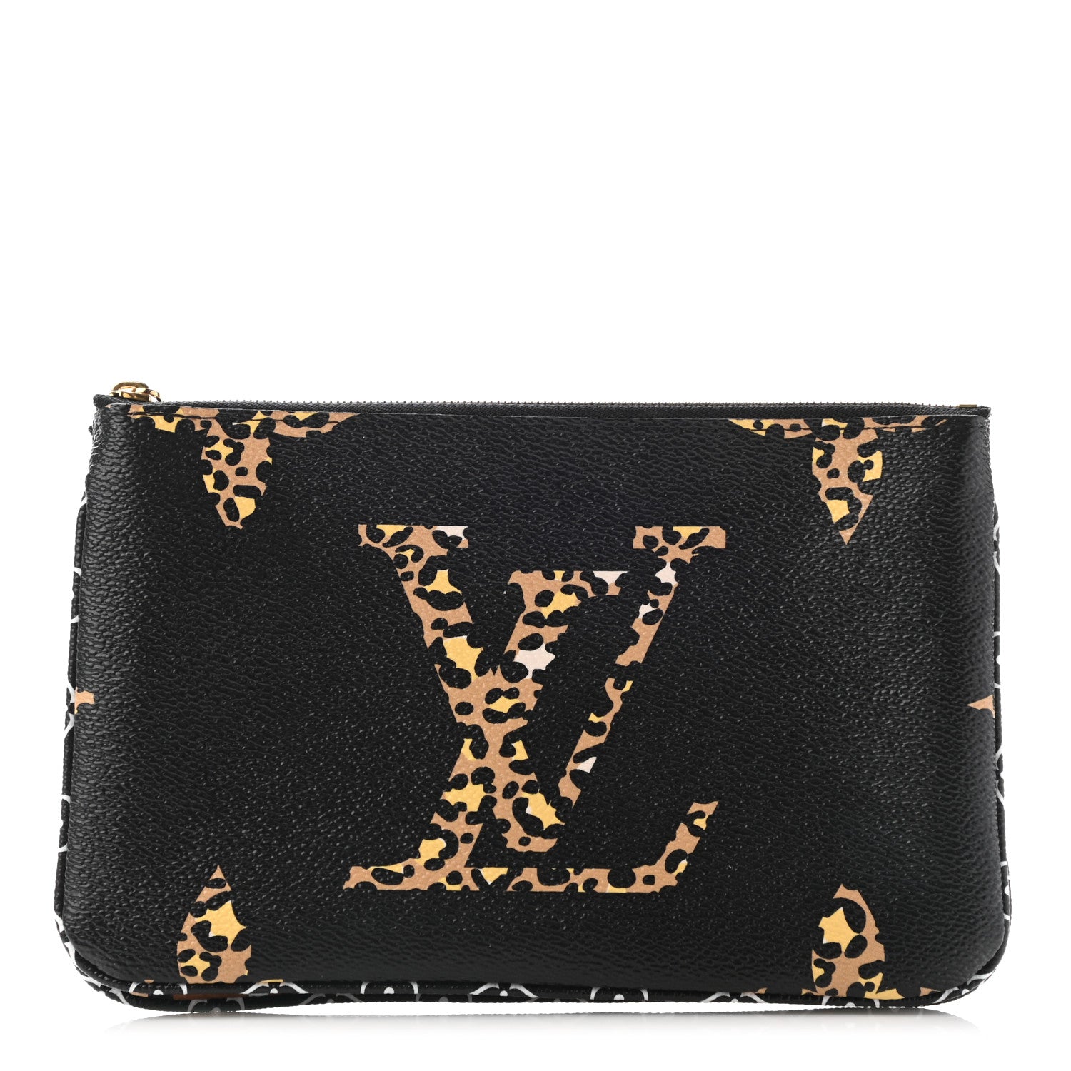 Louis Vuitton Monogram Giant Jungle Pochette Double Zip Black 1 of 10