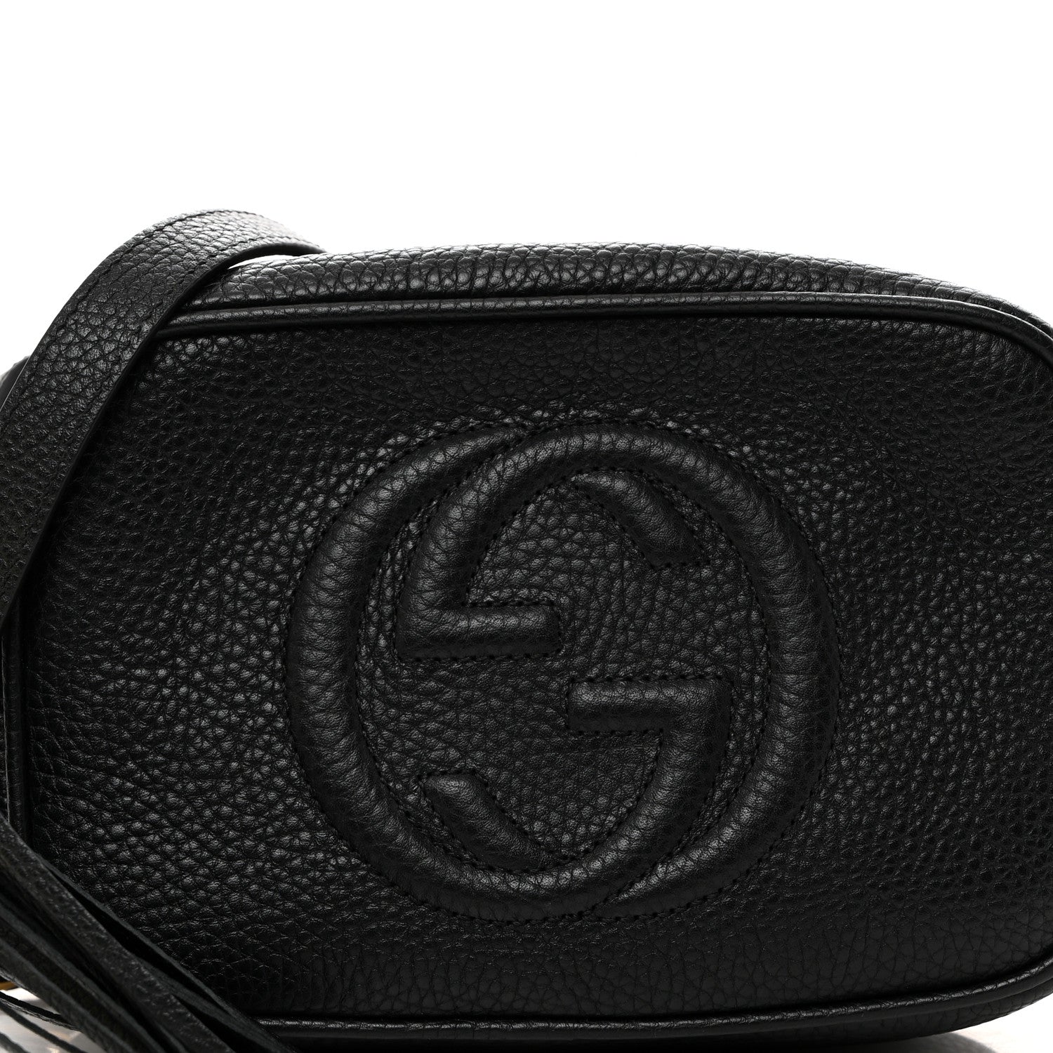 Gucci Pebbled Calfskin Mini Soho Disco Bag Black 8 of 10