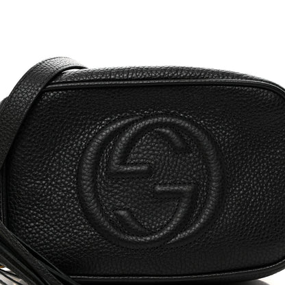Gucci Pebbled Calfskin Mini Soho Disco Bag Black 8 of 10
