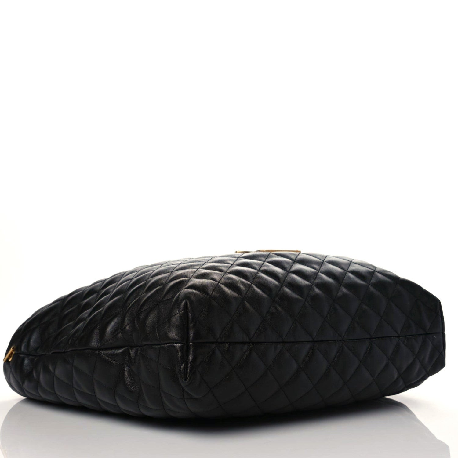 Saint Laurent Lambskin Quilted Maxi Icare Shopping Tote Black 4 of 10