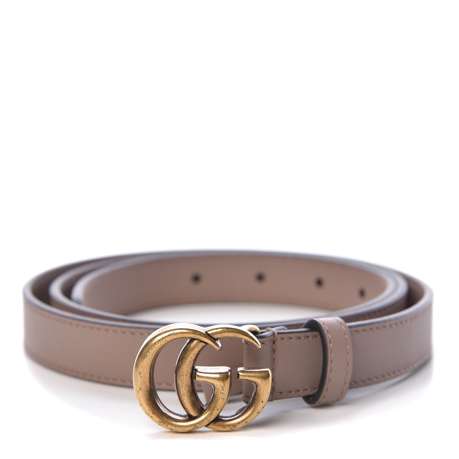 Gucci Calfskin Double G 20mm Belt 100 40 Porcelain Rose 1 of 7