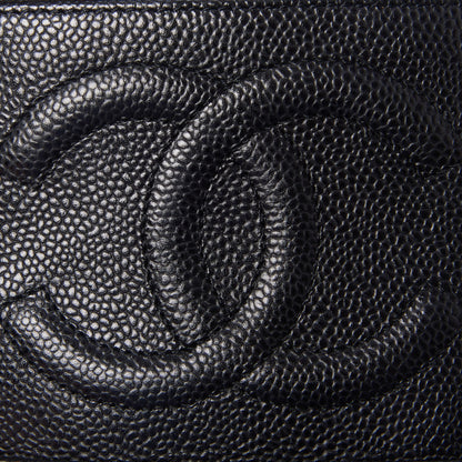 Chanel Caviar Vanity Cosmetic Case Black 7 of 9