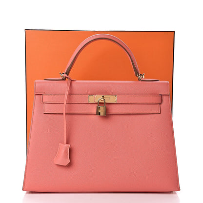Hermes Epsom Kelly Sellier 32 Flamingo 16 of 16