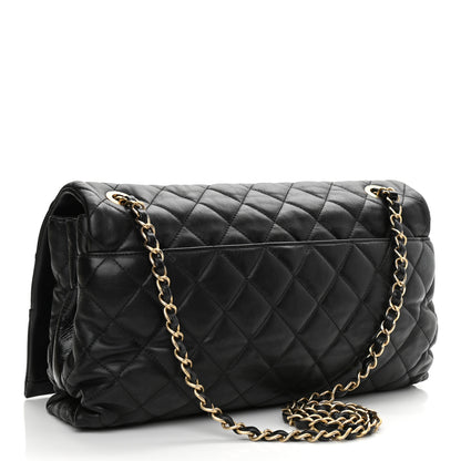 Chanel Calfskin Quilted Jumbo Soft Elegance Flap Black 3 of 10