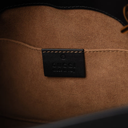 Gucci GG Supreme Monogram Small Padlock Tote Black 8 of 10