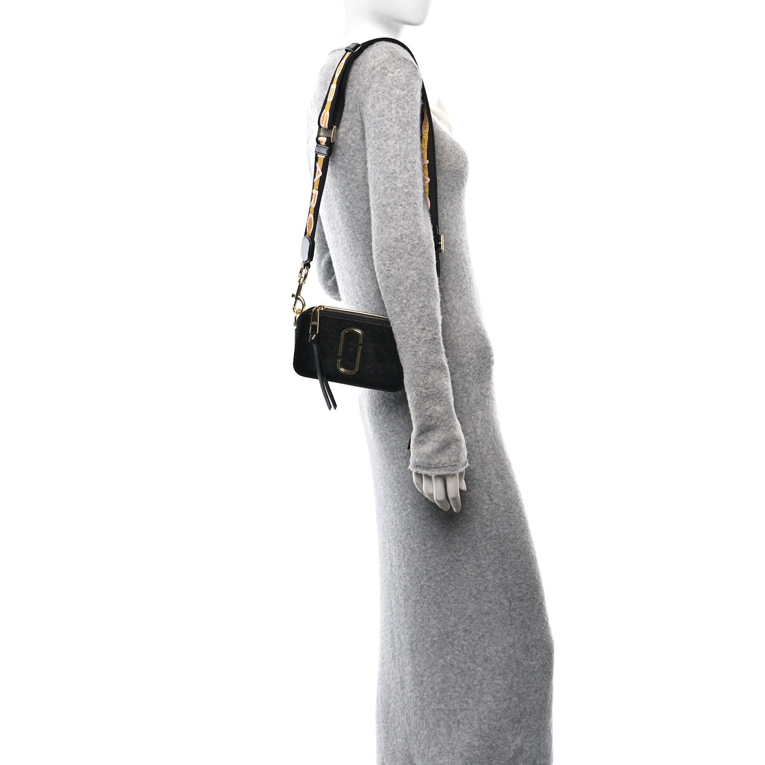 Marc Jacobs Saffiano Small Snapshot Camera New Black Mulitcolor 2 of 10