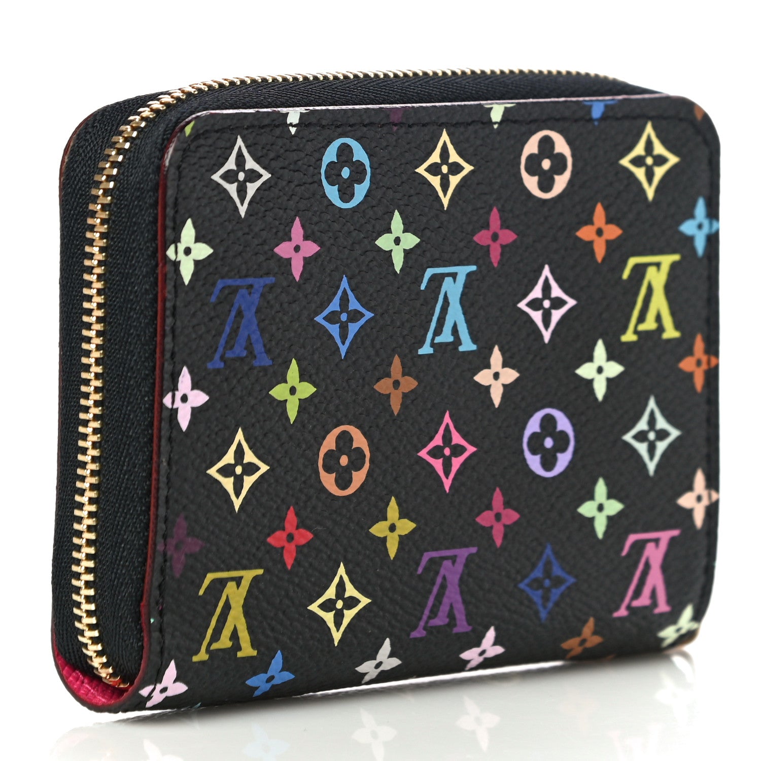 Louis Vuitton Monogram Multicolor Zippy Coin Purse Black Grenade 3 of 10