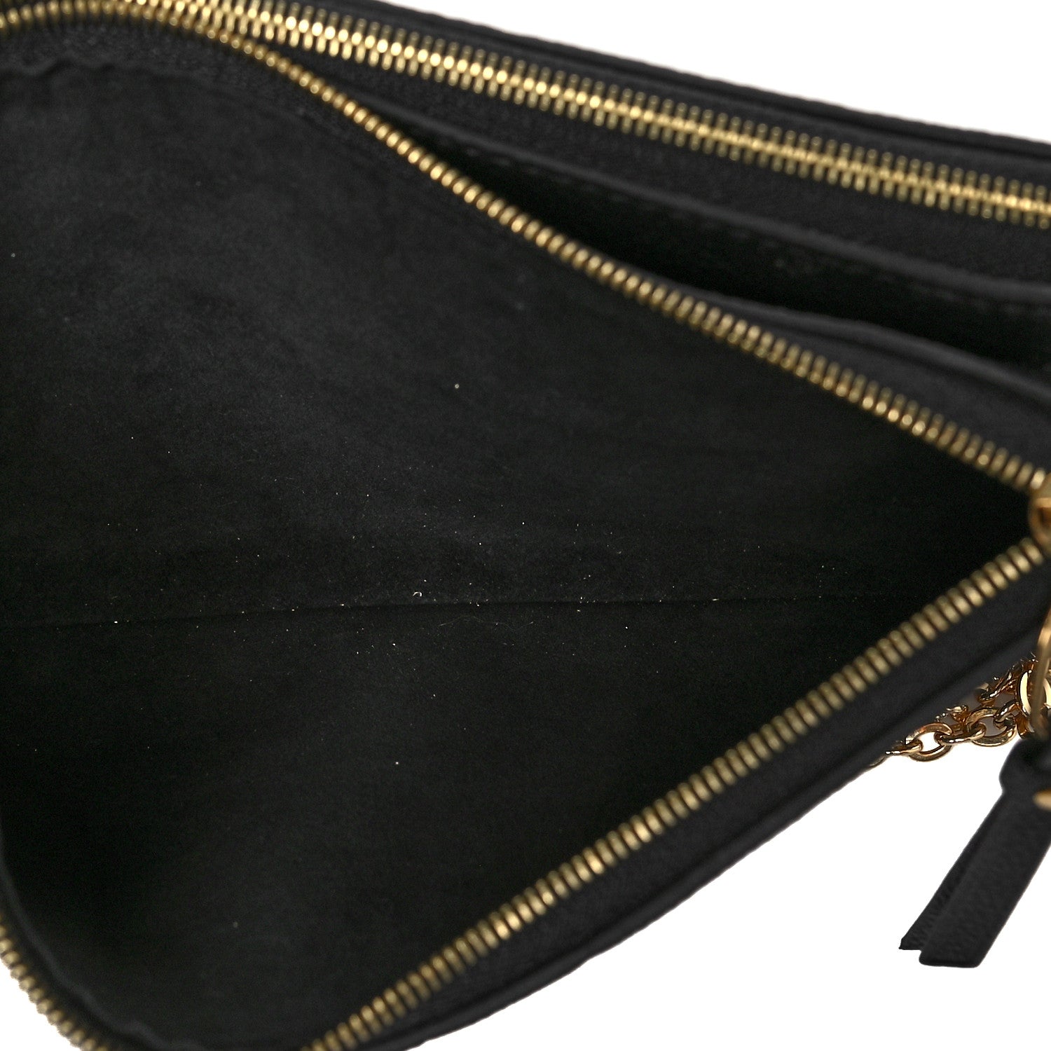 Louis Vuitton Empreinte Double Zip Pochette Black 5 of 12