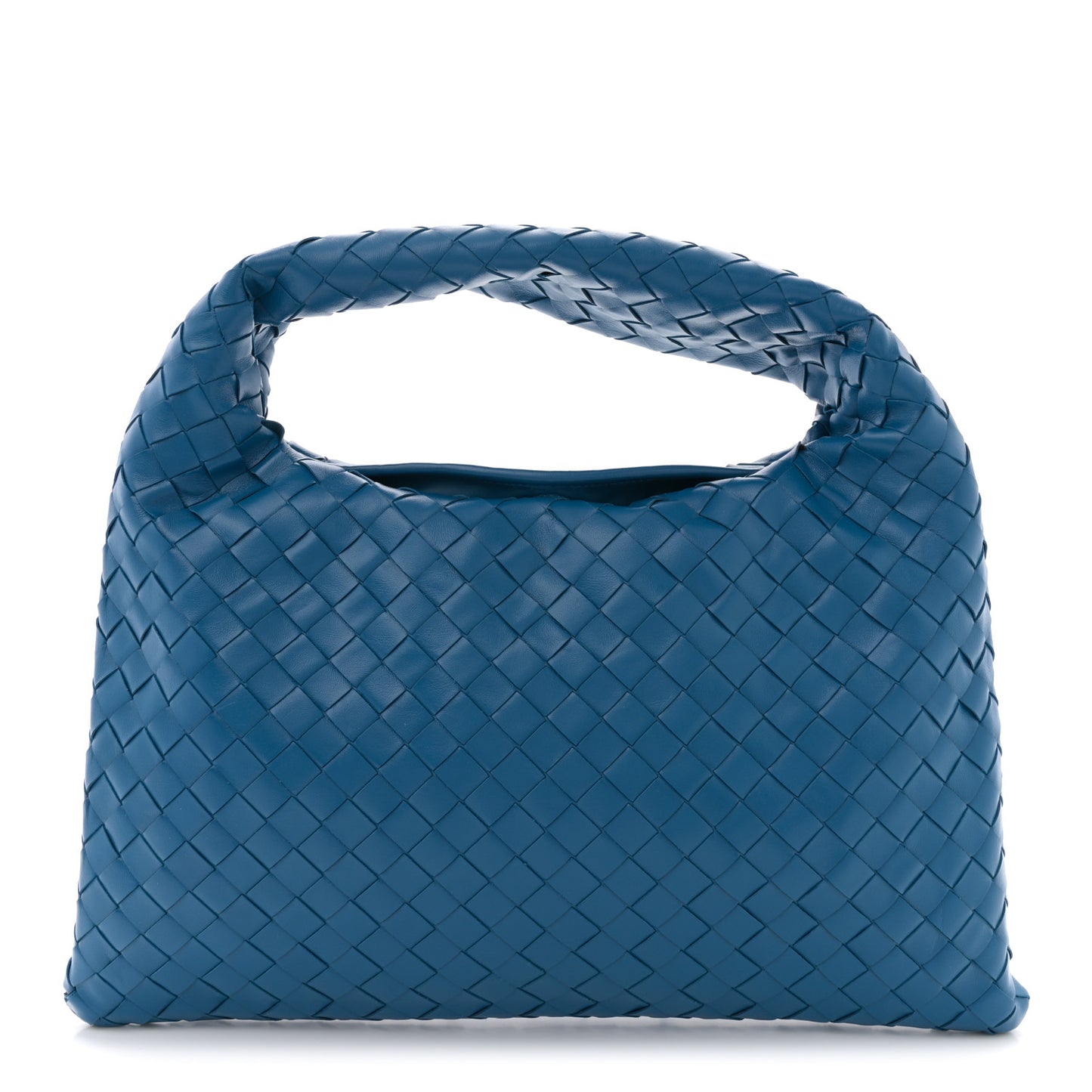 Calfskin Intrecciato Small Hop Deep Pacific
