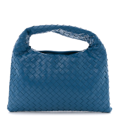 Bottega Veneta Calfskin Intrecciato Small Hop Deep Pacific 1 of 10