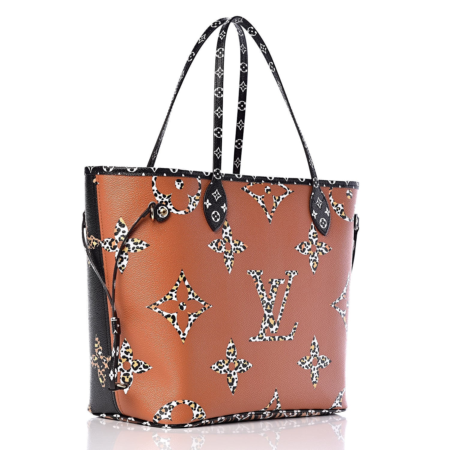 Louis Vuitton Monogram Giant Jungle Neverfull MM Black 4 of 11