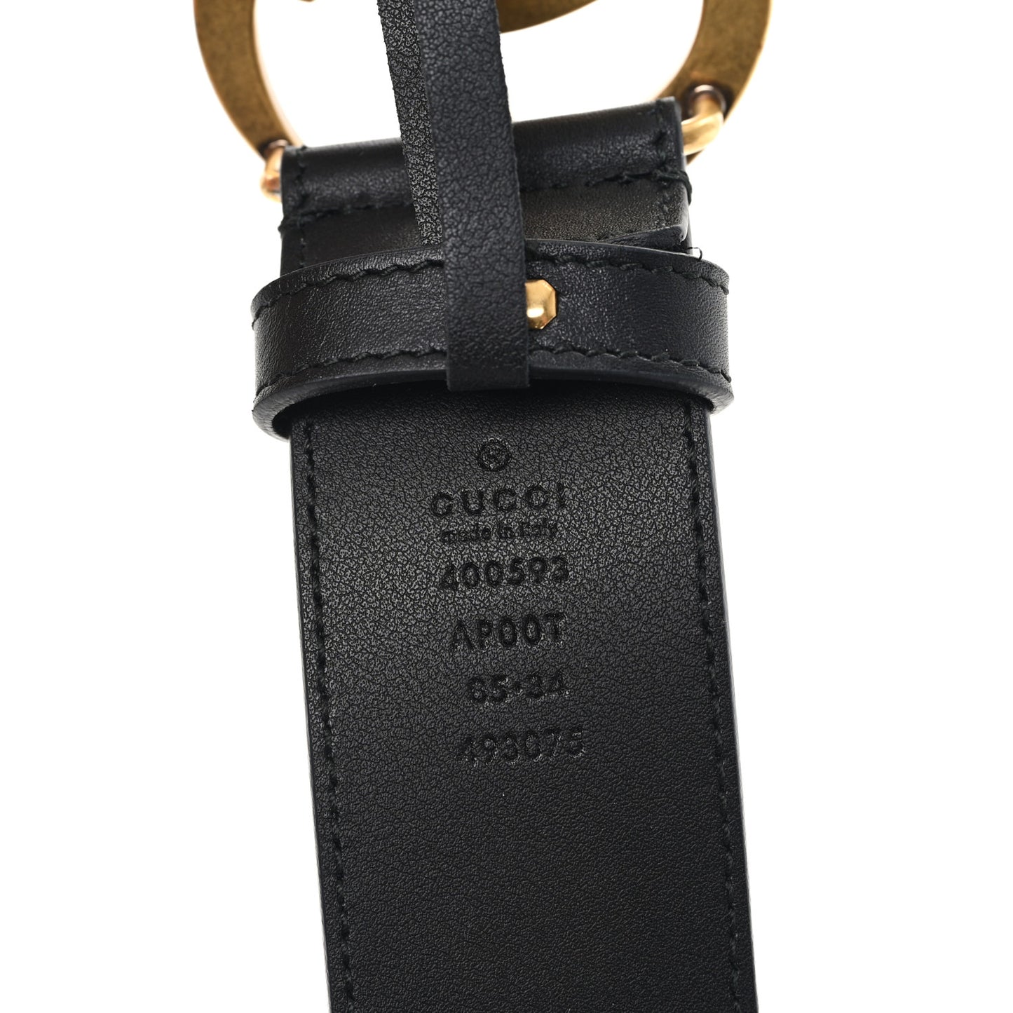Calfskin Double G 40mm Belt 85 34 Black
