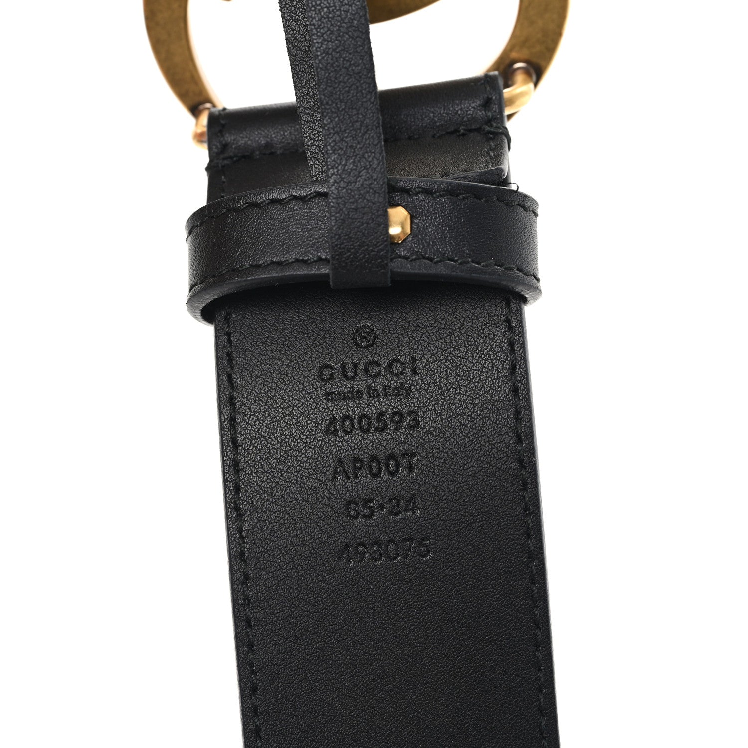 Gucci Calfskin Double G 40mm Belt 85 34 Black 3 of 5