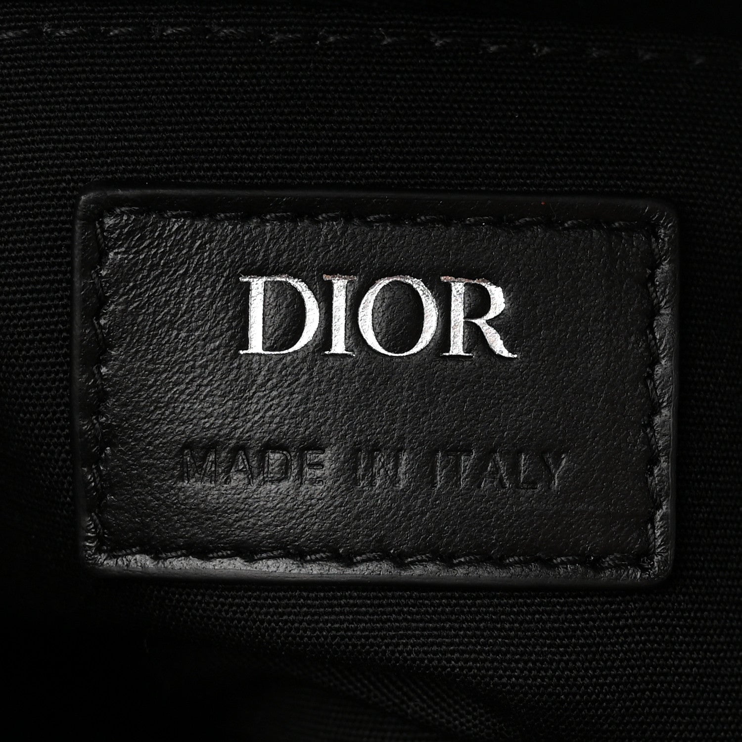 Christian Dior Oblique Jacquard Grained Calfskin Lingot Toiletry Case Blue Black 6 of 10