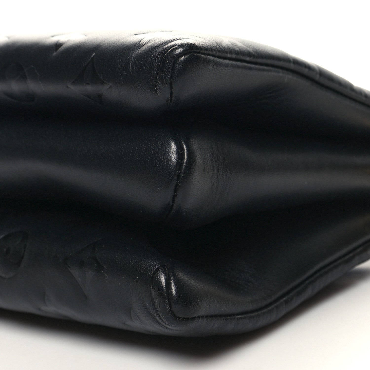 Louis Vuitton Lambskin Embossed Monogram Coussin PM Black 11 of 11