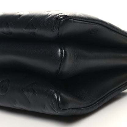 Louis Vuitton Lambskin Embossed Monogram Coussin PM Black 11 of 11