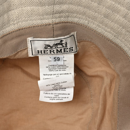 Hermes Cotton Linen Bucket Hat 59 Beige 8 of 10