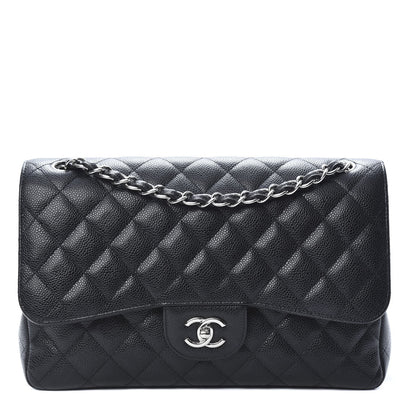 Chanel Caviar Quilted Jumbo Double Flap Black 1 of 11