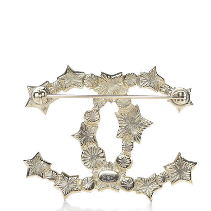 Chanel Star Resin Pearl Large CC Brooch Gold 3 of 6