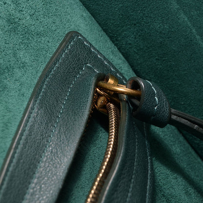 Celine Smooth Calfskin Medium Phantom Luggage Bottle Green 6 of 7