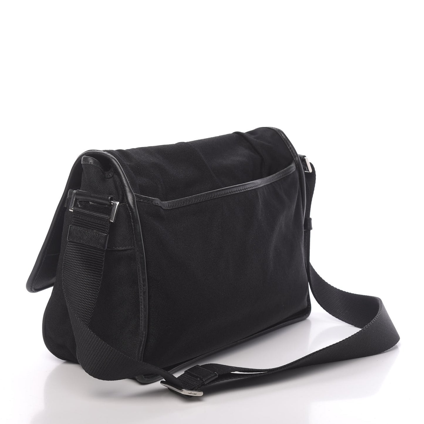 Tessuto Nylon Messenger Bag Black
