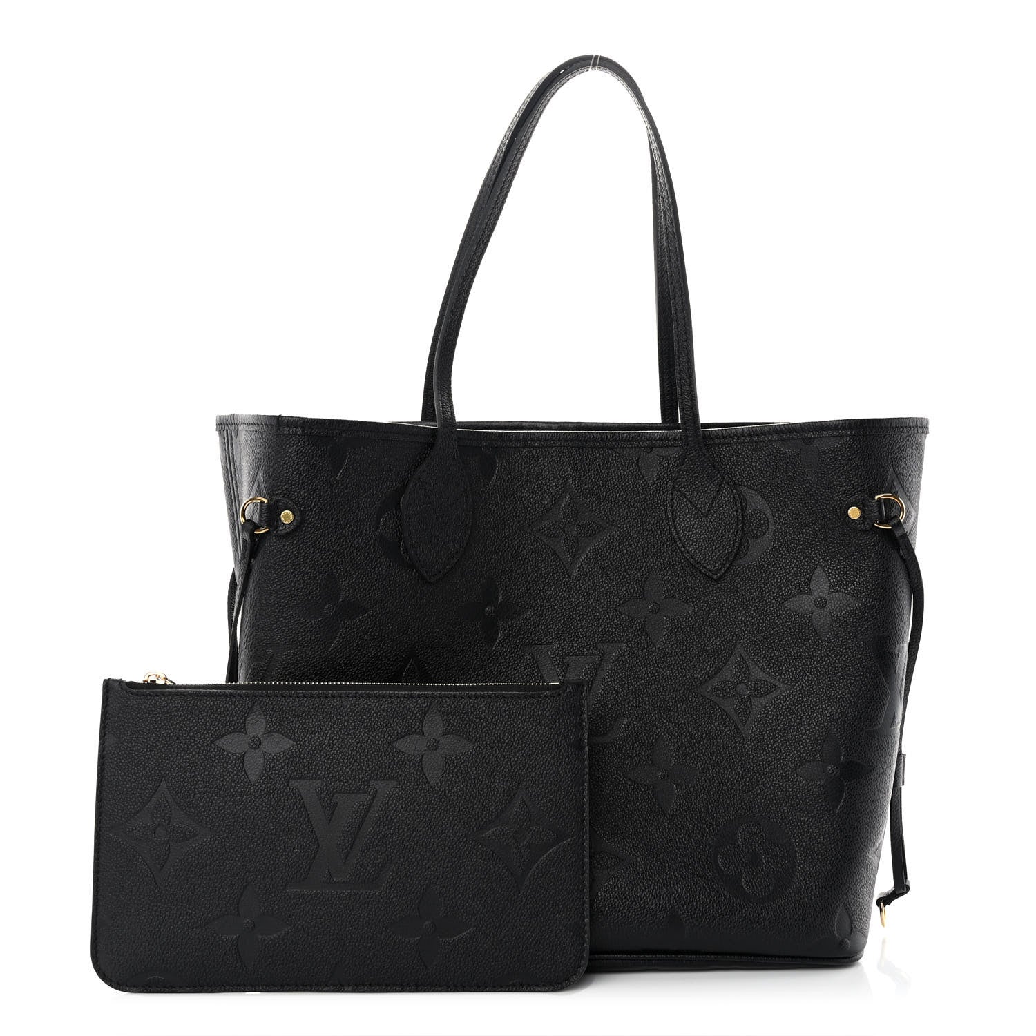 Louis Vuitton Empreinte Monogram Giant Neverfull MM Black 1 of 10