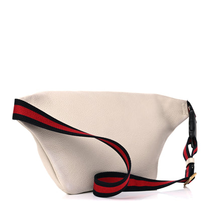 Gucci Grained Calfskin Logo Belt Bag White 3 of 12