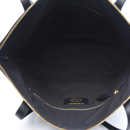 Burberry Derby Calfskin House Check Medium Welburn Tote Black 5 of 10