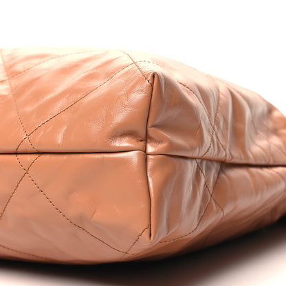 Chanel Shiny Calfskin Quilted Large Chanel 22 Brown 11 of 12