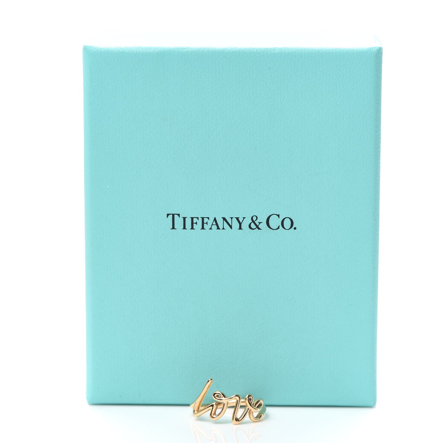 18K Rose Gold Paloma Picasso Graffiti Love Ring 53 6.5