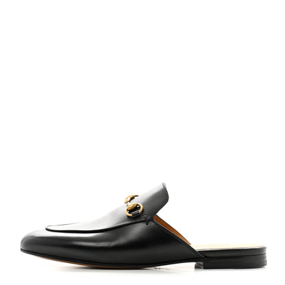 Gucci Calfskin Womens Princetown Slippers 38.5 Black 1 of 11