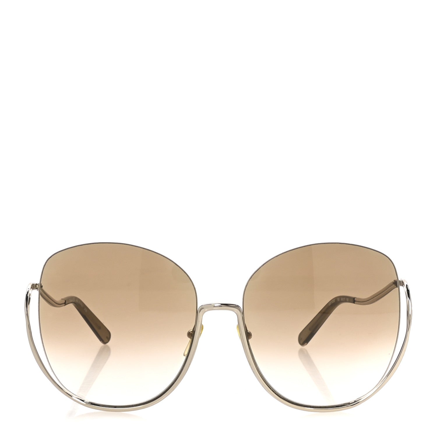 Chloe Oversized Round Milla Sunglasses CE125S Gold 2 of 6