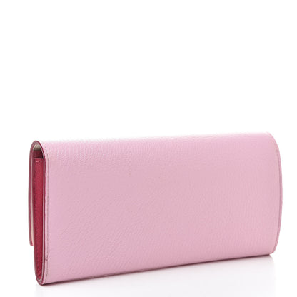 Givenchy Goatskin Pandora Flap Continental Wallet Bright Pink 3 of 11