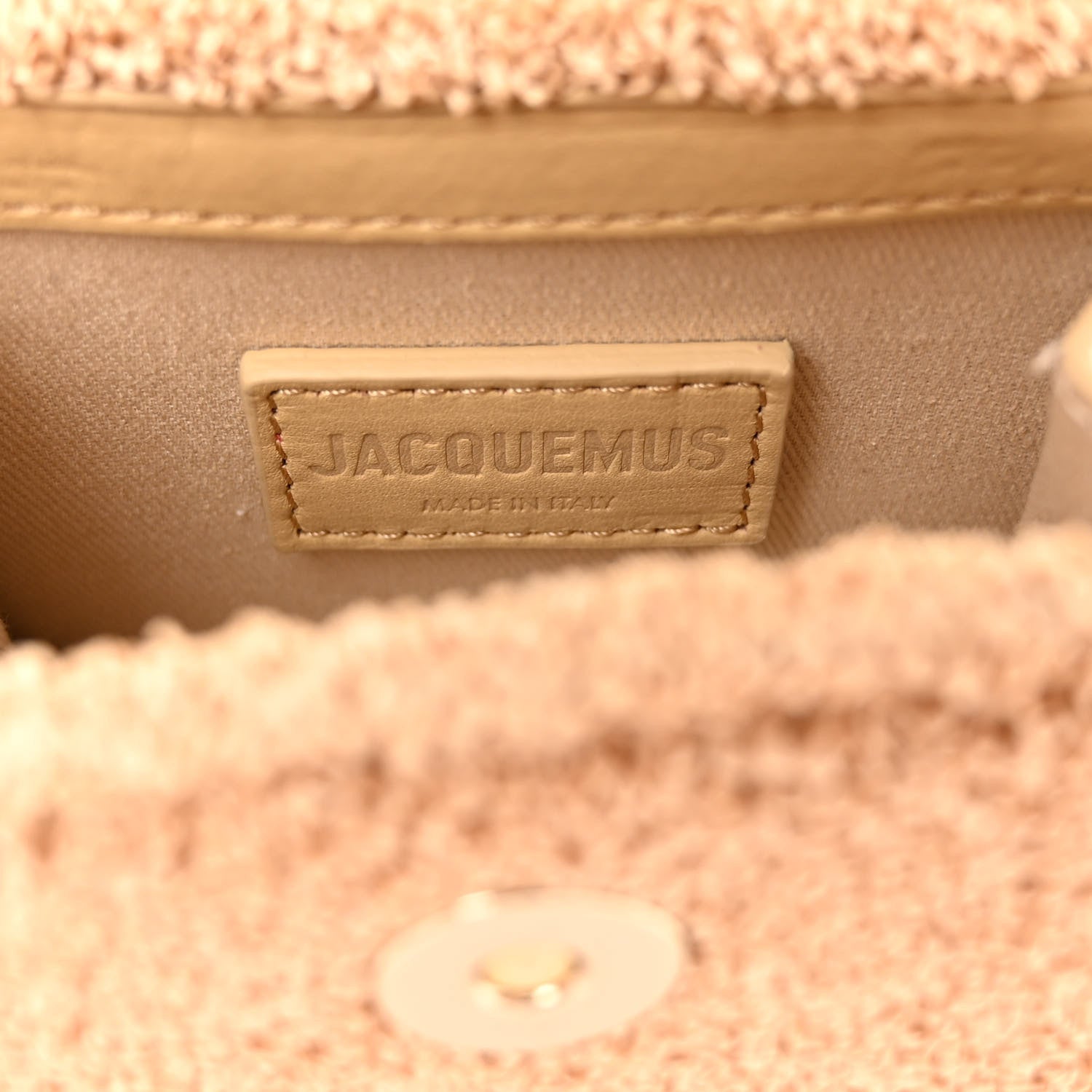 Jacquemus Raffia Calfskin Le Chiquito Beige 6 of 9