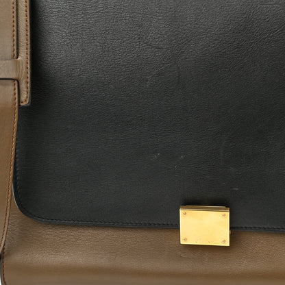 Celine Smooth Calfskin Suede Medium Tri-Color Trapeze Black Multi 10 of 10