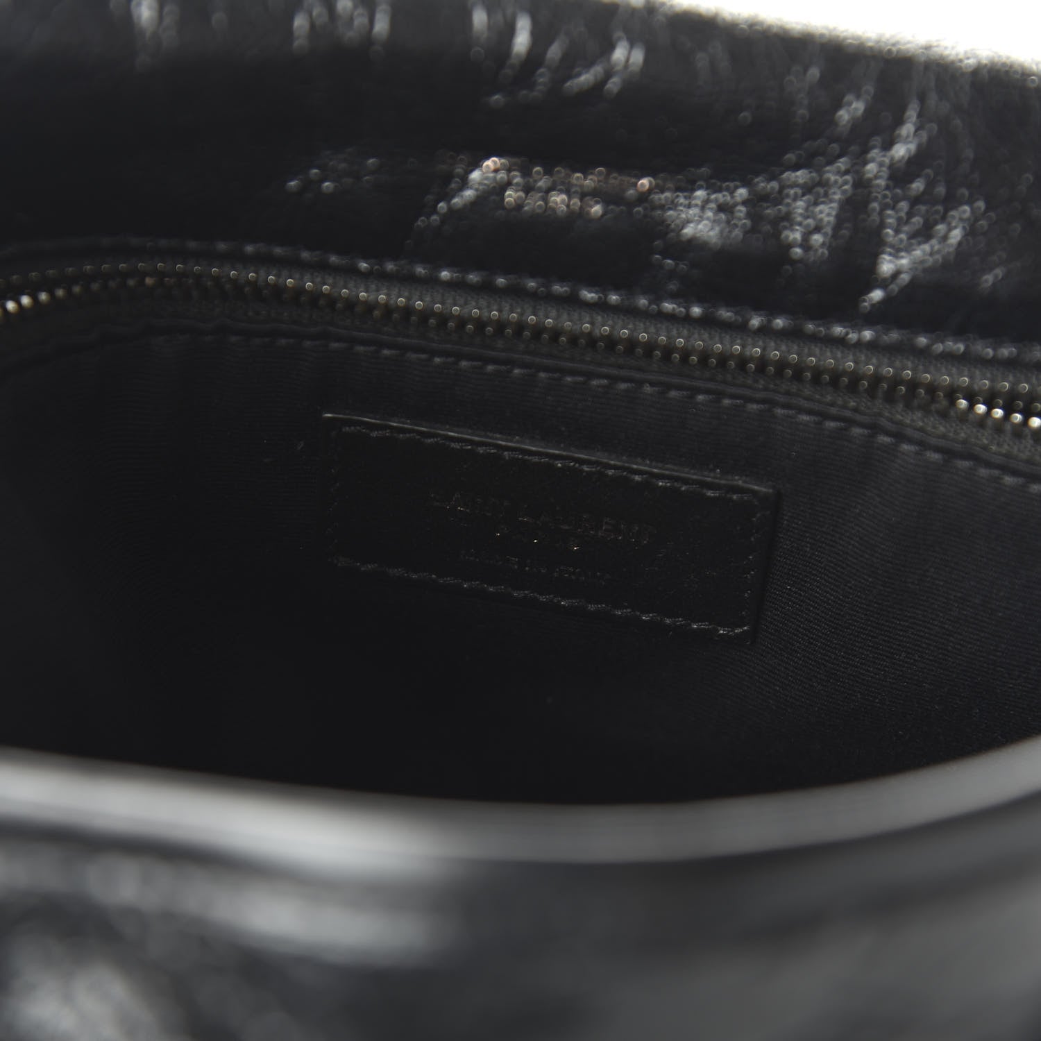 Saint Laurent Crinkled Calfskin Matelasse Monogram Medium Niki Chain Satchel Black 8 of 9