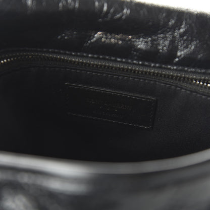 Saint Laurent Crinkled Calfskin Matelasse Monogram Medium Niki Chain Satchel Black 8 of 9