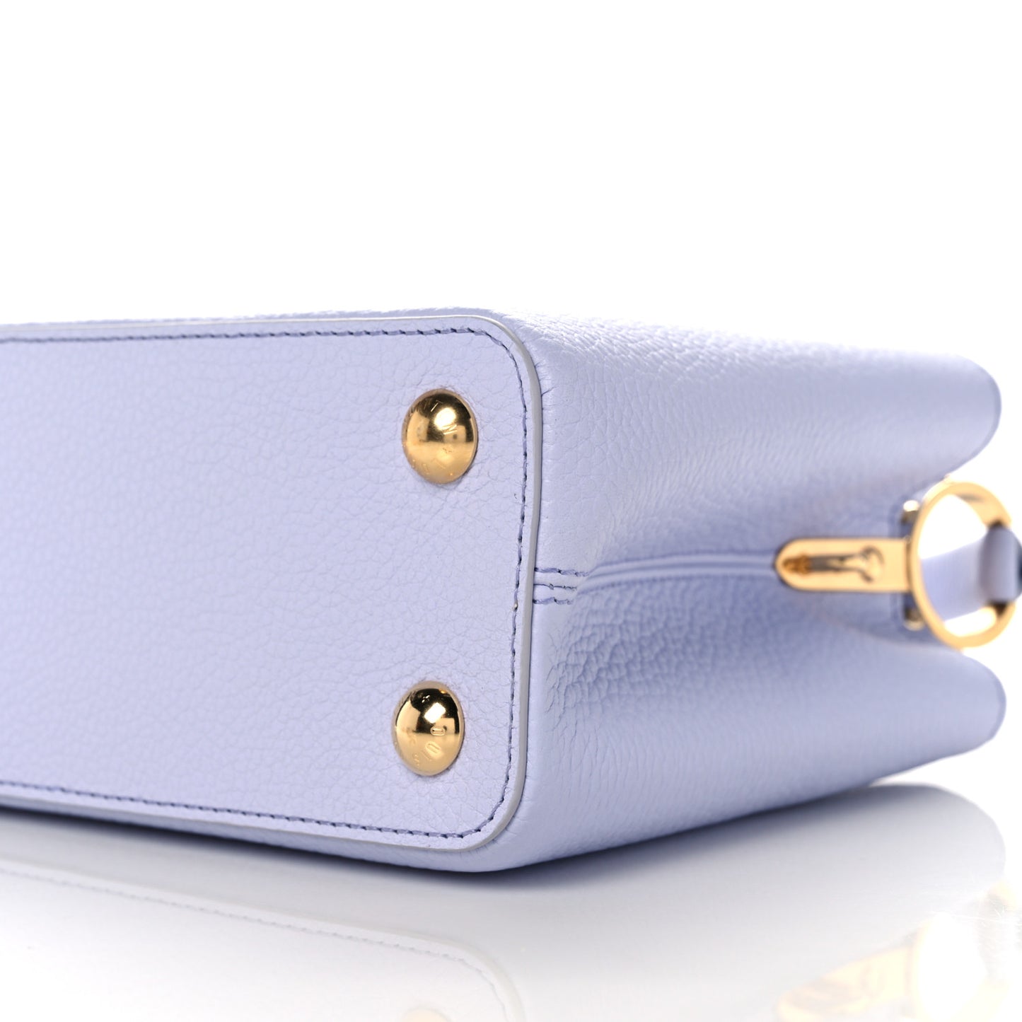 Taurillon Braided Chain Capucines BB Iris Creme