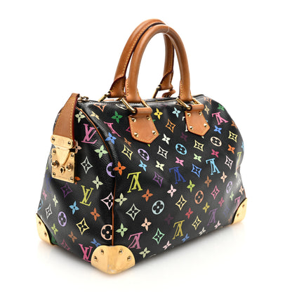 Louis Vuitton Monogram Multicolor Speedy 30 Black 3 of 16