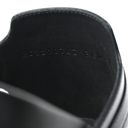 Hermes Calfskin Womens Empire Sandals 38 Black 7 of 9